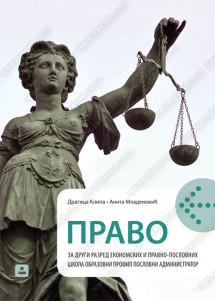 PRAVO 2 za drugi razred ekonomskih i pravno-birotehničkih škola KB broj: 22661 PRAVO za drugi razred ekonomskih i pravno-birotehničkih škola, obrazovni profil: POSLOVNI ADMINISTRATOR Autori : Dragica Klipa Anita Mladenović Izdavč : Zavod za udžbenike (zuns )
